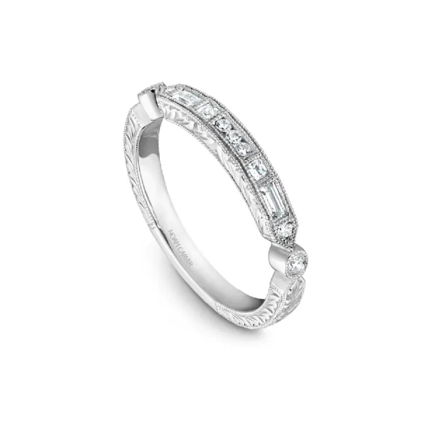 Noam Carver 14K White Gold & Diamond Wedding Band SVS Fine Jewelry Oceanside, NY