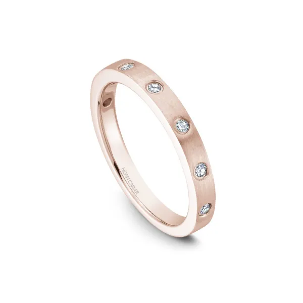 Noam Carver 14K Rose Gold & Diamond Wedding Band SVS Fine Jewelry Oceanside, NY