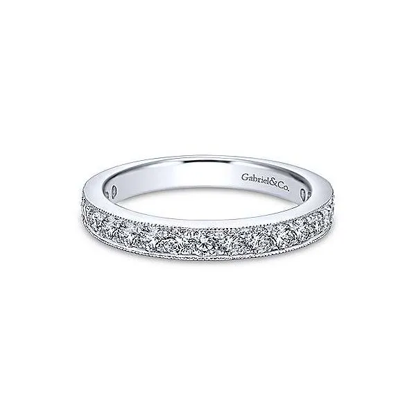 Gabriel & Co. Victorian White Gold Diamond Band SVS Fine Jewelry Oceanside, NY