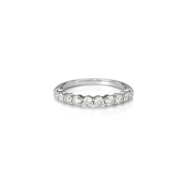 Crown Ring 14K White Gold & Diamond Wedding Band SVS Fine Jewelry Oceanside, NY