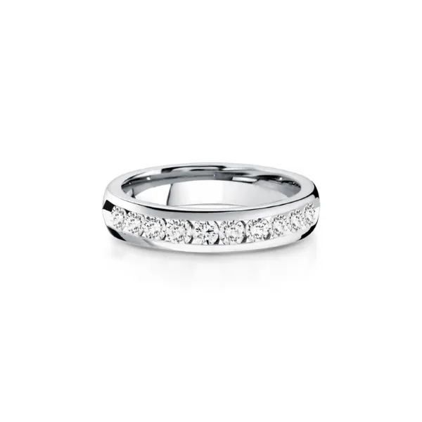 Crown Ring 14K White Gold & Diamond Wedding Band SVS Fine Jewelry Oceanside, NY