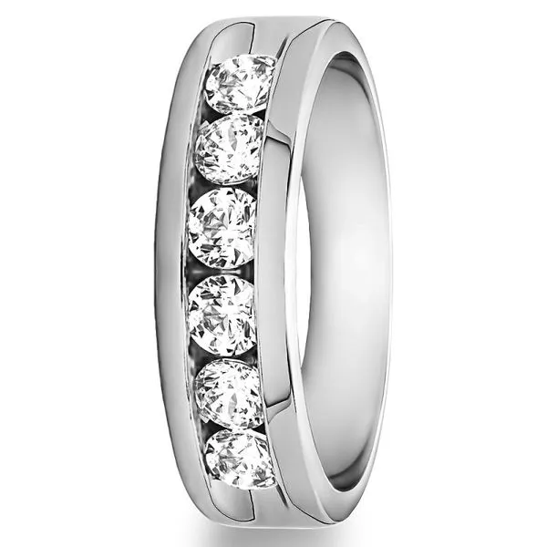 Crown Ring 14K White Gold & Diamond Wedding Band SVS Fine Jewelry Oceanside, NY