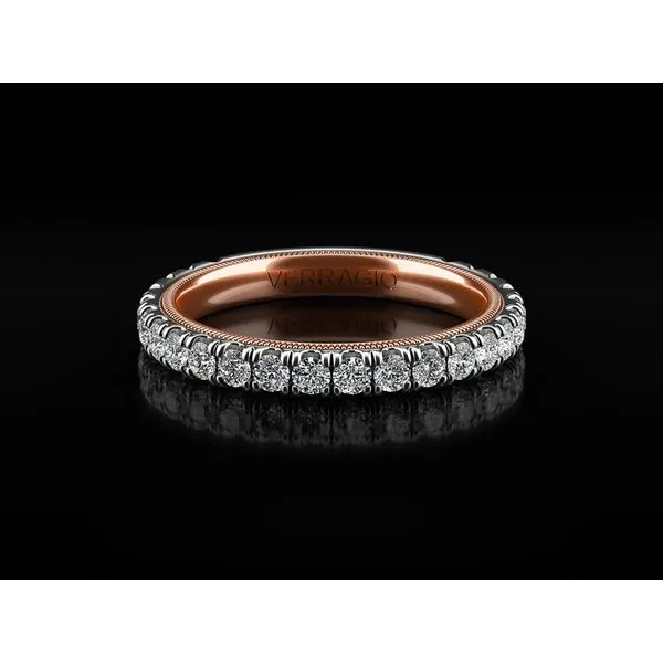 tr210w-2t/0342 Verragio Tradition White Rose Gold Wedding Band