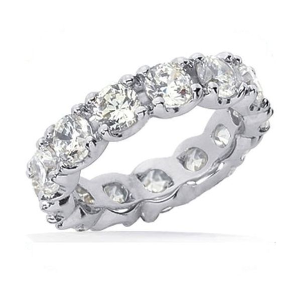 White Gold Diamond Buttercup Eternity Band SVS Fine Jewelry Oceanside, NY