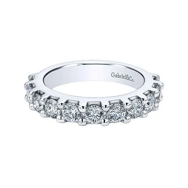 Gabriel & Co. Contemporary White Gold Diamond Band SVS Fine Jewelry Oceanside, NY