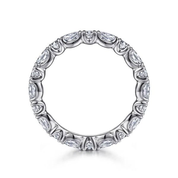 Gabriel & Co. Aalto White Gold Diamond Eternity Band Image 3 SVS Fine Jewelry Oceanside, NY