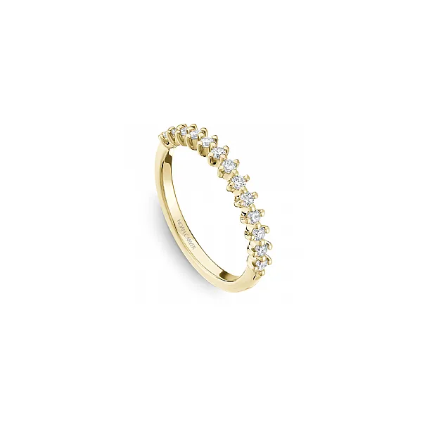 Noam Carver Yellow Gold & Diamond Wedding Band SVS Fine Jewelry Oceanside, NY