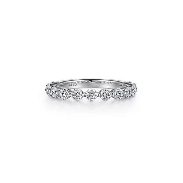 Gabriel & Co. Devinne White Gold Anniversary Band SVS Fine Jewelry Oceanside, NY