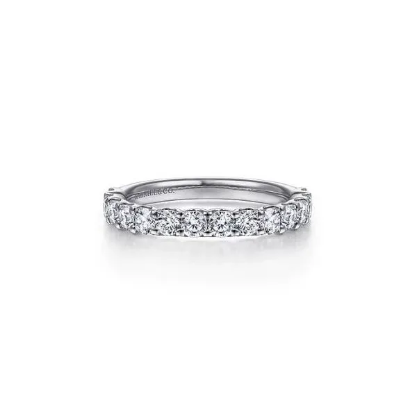 Gabriel & Co. Sorrento White Gold Wedding Band SVS Fine Jewelry Oceanside, NY