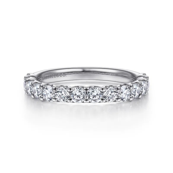 Gabriel & Co. Sorrento White Gold Wedding Band SVS Fine Jewelry Oceanside, NY