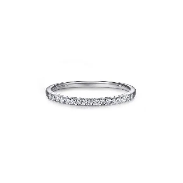 Gabriel & Co. Sorrento White Gold Wedding Band SVS Fine Jewelry Oceanside, NY