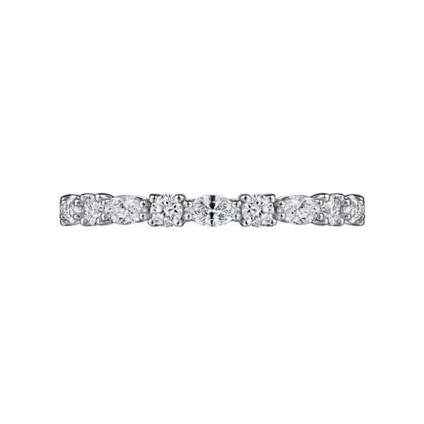 Gabriel & Co. Aalto White Gold Wedding Band Image 5 SVS Fine Jewelry Oceanside, NY
