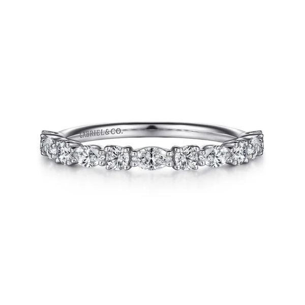 Gabriel & Co. Aalto White Gold Wedding Band SVS Fine Jewelry Oceanside, NY