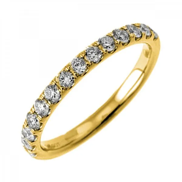 Yellow Gold & Diamond Wedding Band, 1Cttw SVS Fine Jewelry Oceanside, NY