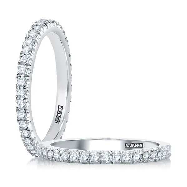 A.Jaffe White Gold Wedding Band SVS Fine Jewelry Oceanside, NY
