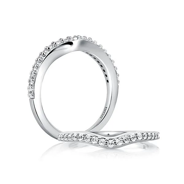 A.Jaffe White Gold Wedding Band SVS Fine Jewelry Oceanside, NY