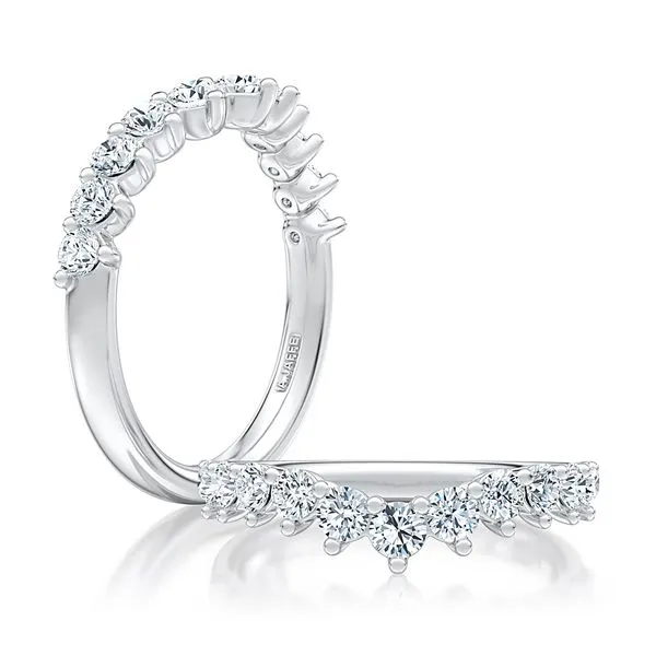 A.Jaffe White Gold Wedding Band SVS Fine Jewelry Oceanside, NY