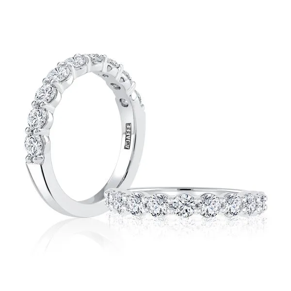 A.Jaffe White Gold Wedding Band SVS Fine Jewelry Oceanside, NY