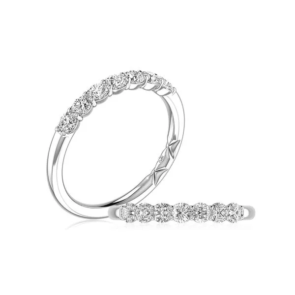 A.Jaffe Platinum Diamond Wedding Band, 0.54Cttw SVS Fine Jewelry Oceanside, NY