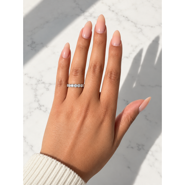 A.Jaffe Platinum Diamond Wedding Band, 0.84Cttw Image 4 SVS Fine Jewelry Oceanside, NY