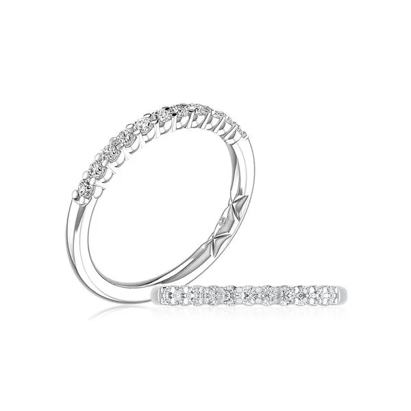 A.Jaffe Platinum Diamond Wedding Band, 0.33Cttw SVS Fine Jewelry Oceanside, NY