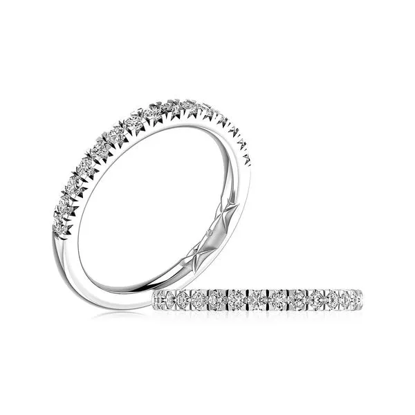 A.Jaffe Platinum Diamond Wedding Band, 0.38Cttw SVS Fine Jewelry Oceanside, NY