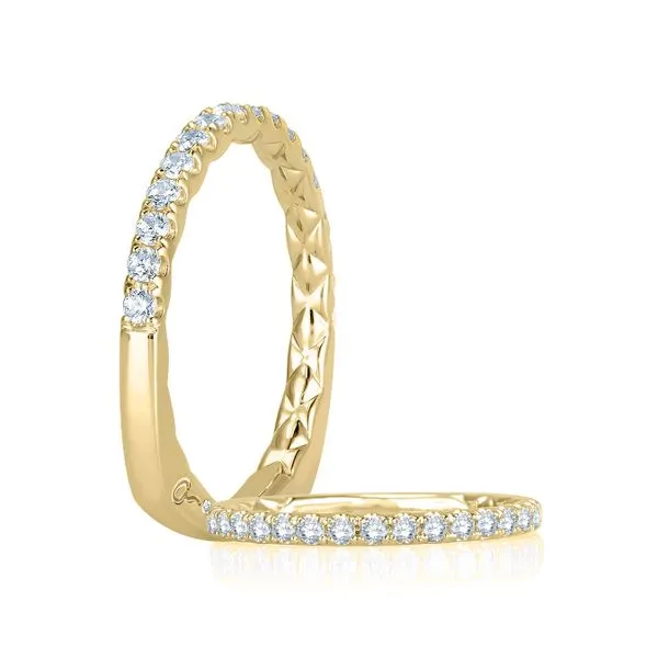 A.Jaffe Yellow Gold Wedding Band SVS Fine Jewelry Oceanside, NY