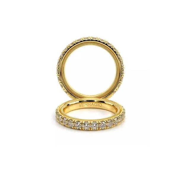 Verragio Tradition Yellow Gold Diamond Wedding Band SVS Fine Jewelry Oceanside, NY