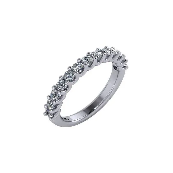 White Gold U Prong Diamond Wedding Band SVS Fine Jewelry Oceanside, NY