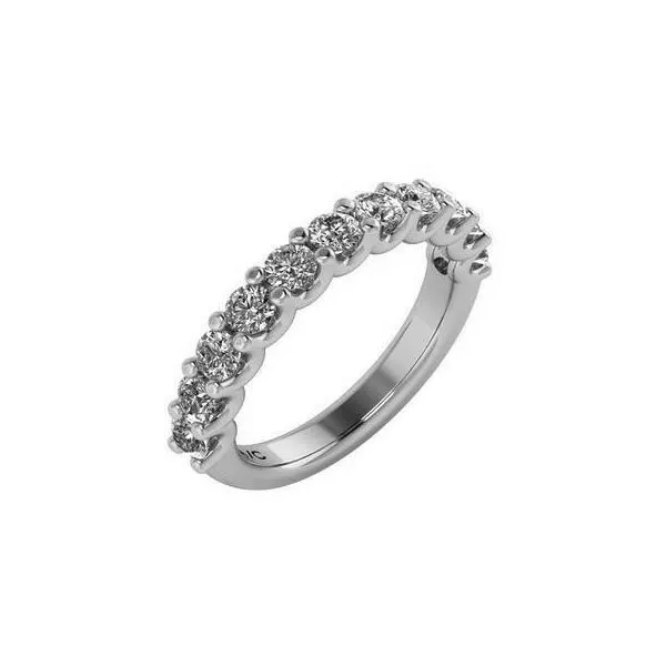 White Gold U Prong Diamond Wedding Band SVS Fine Jewelry Oceanside, NY