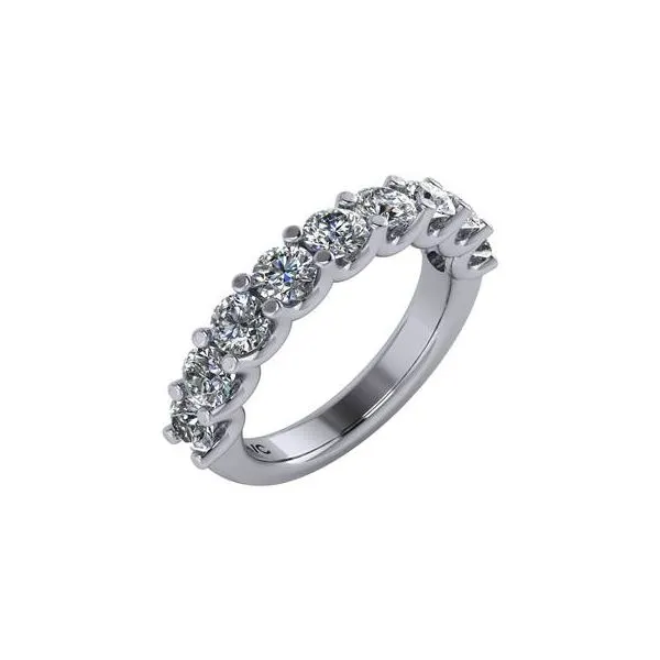 White Gold U Prong Diamond Wedding Band SVS Fine Jewelry Oceanside, NY