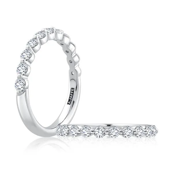 A.Jaffe White Gold Wedding Band