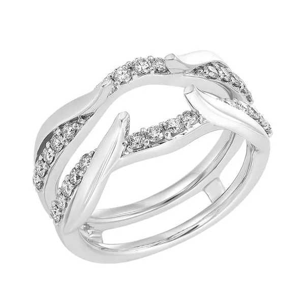 White Gold Diamond Ring Enhancer Image 2 SVS Fine Jewelry Oceanside, NY