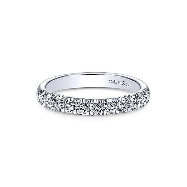 Gabriel & Co. Contemporary White Gold Diamond Band SVS Fine Jewelry Oceanside, NY