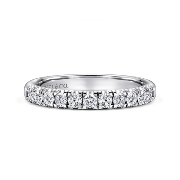 Gabriel & Co. Contemporary White Gold Diamond Band SVS Fine Jewelry Oceanside, NY
