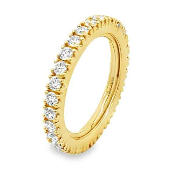 A.Jaffe Yellow Gold Diamond Wedding Band Image 3 SVS Fine Jewelry Oceanside, NY