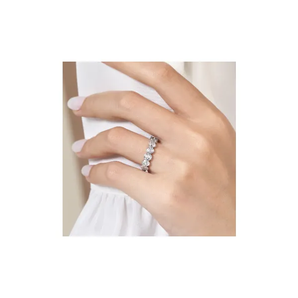 Gabriel & Co. Calypso White Gold Diamond Band Image 2 SVS Fine Jewelry Oceanside, NY
