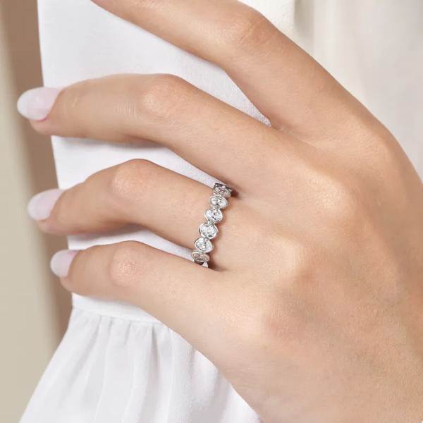 Gabriel & Co. Calypso White Gold Diamond Band Image 5 SVS Fine Jewelry Oceanside, NY