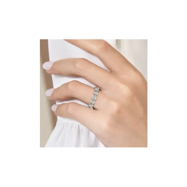 Gabriel & Co. Calypso White Gold Diamond Band Image 2 SVS Fine Jewelry Oceanside, NY