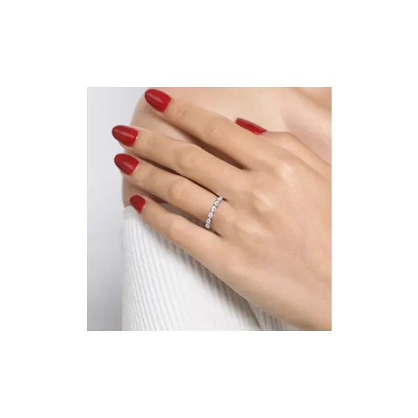 Gabriel & Co. Contemporary White Gold Diamond Band Image 2 SVS Fine Jewelry Oceanside, NY