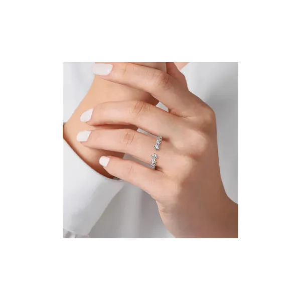 Gabriel & Co. Starlight White Gold Diamond Band Image 2 SVS Fine Jewelry Oceanside, NY