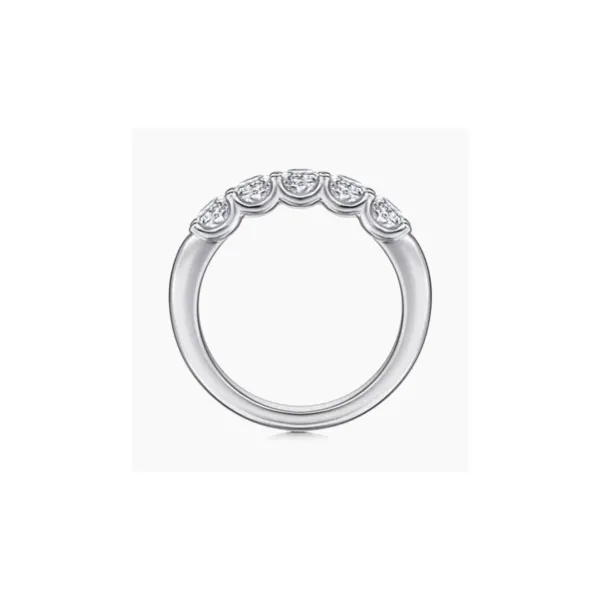 Gabriel & Co. Feline White Gold Diamond Band Image 2 SVS Fine Jewelry Oceanside, NY