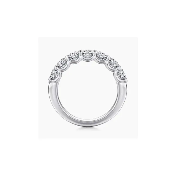 Gabriel & Co. Feline White Gold Diamond Band Image 2 SVS Fine Jewelry Oceanside, NY