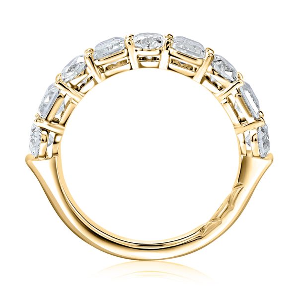 A.Jaffe Yellow Gold Diamond Wedding Band Image 3 SVS Fine Jewelry Oceanside, NY