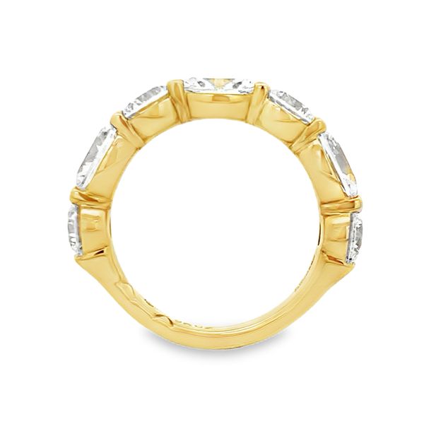A.Jaffe Yellow Gold Diamond Wedding Band Image 2 SVS Fine Jewelry Oceanside, NY