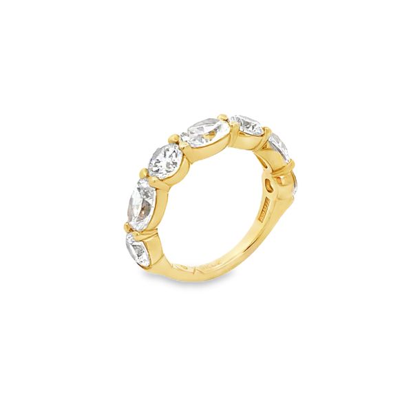 A.Jaffe Yellow Gold Diamond Wedding Band Image 3 SVS Fine Jewelry Oceanside, NY