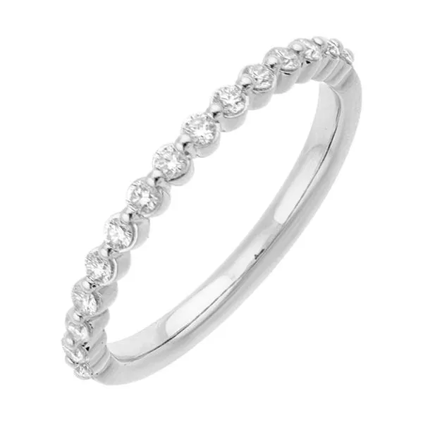 White Gold & Diamond Wedding Band, 0.25Cttw SVS Fine Jewelry Oceanside, NY