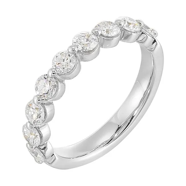 White Gold & Diamond Wedding Band, 0.75Cttw SVS Fine Jewelry Oceanside, NY
