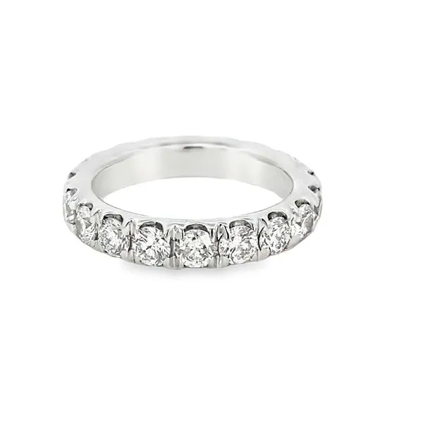 White Gold Pave Diamond Eternity Band, 2.30Cttw SVS Fine Jewelry Oceanside, NY