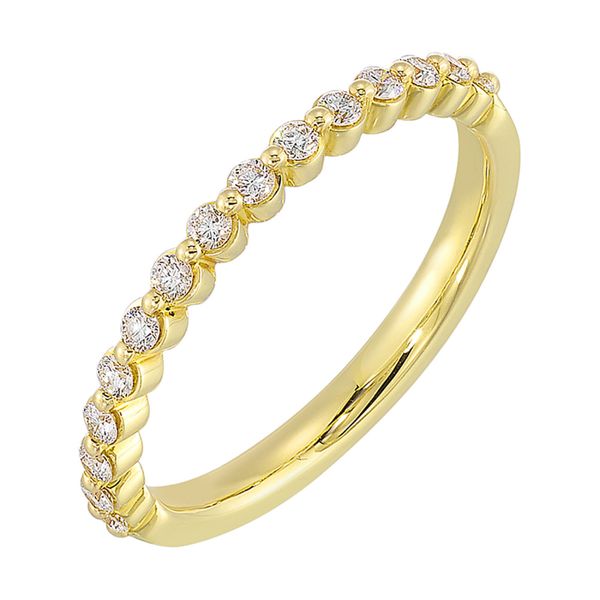 Yellow Gold & Diamond Wedding Band, 0.25Cttw SVS Fine Jewelry Oceanside, NY